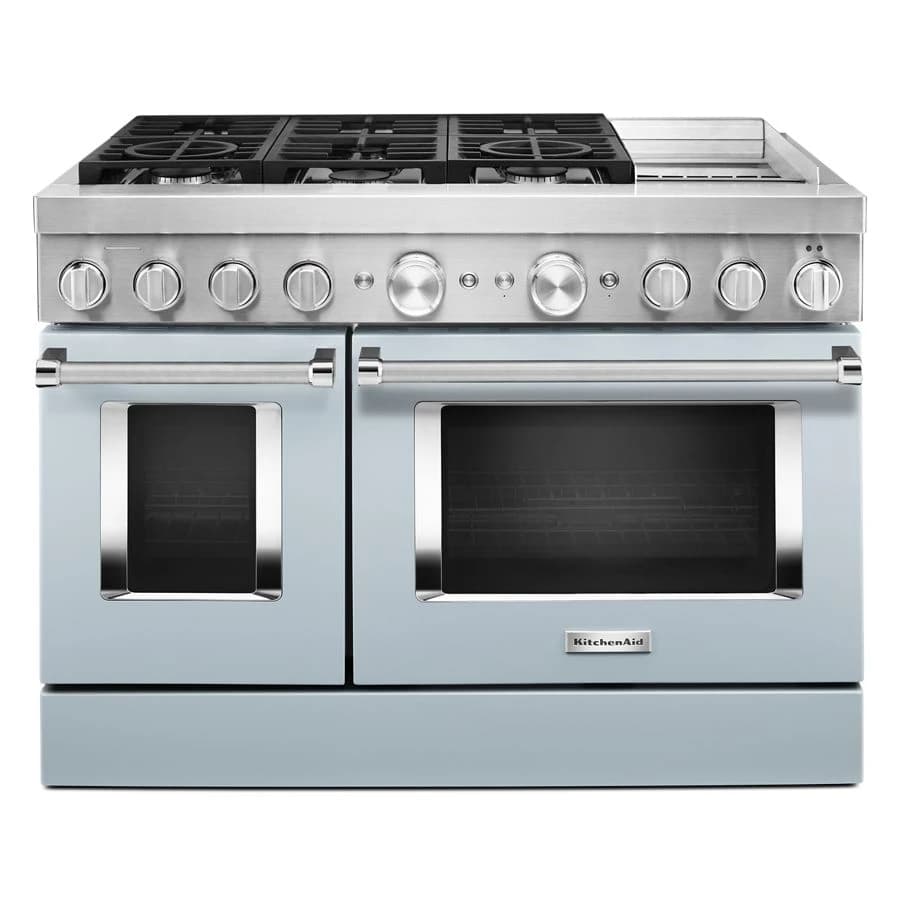 KitchenAid 48'' Smart Commercial-Style Dual Fuel Range with Griddle