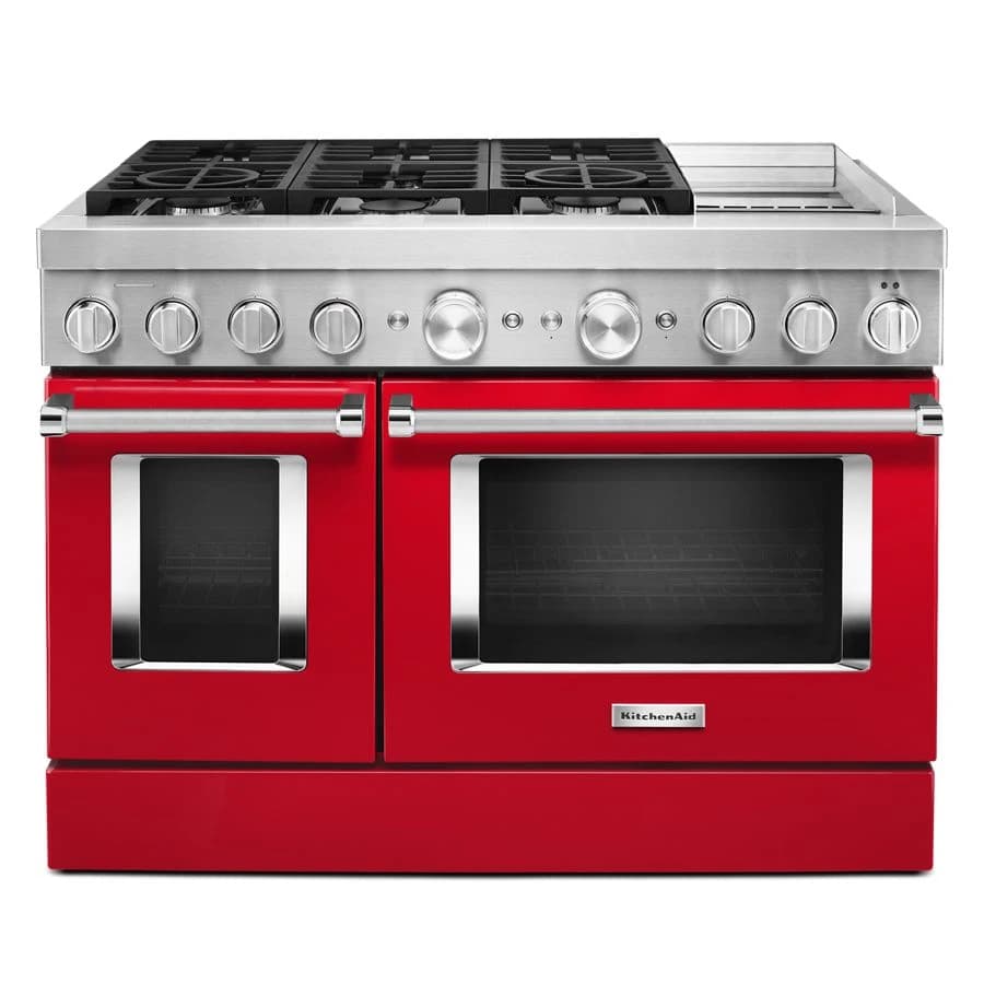 KitchenAid 48'' Smart Commercial-Style Dual Fuel Range with Griddle