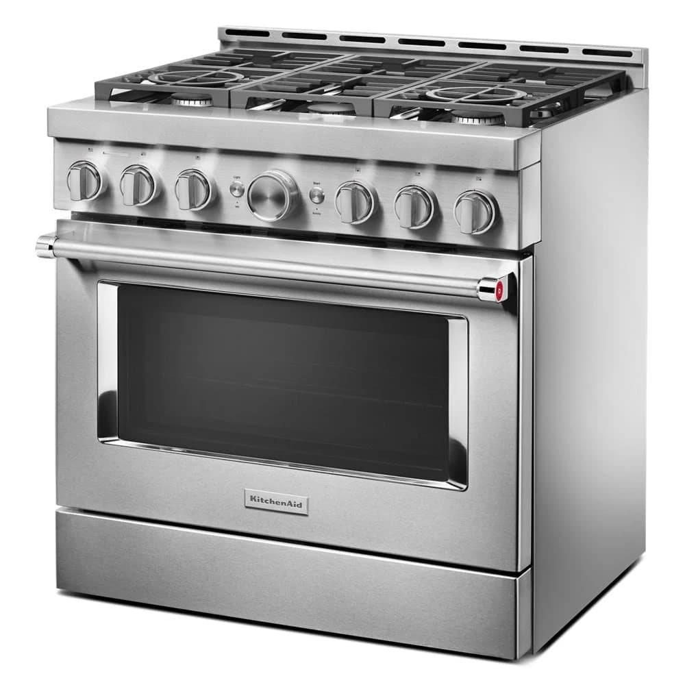 36" Smart Commercial-Style Gas Range with 6 Burners