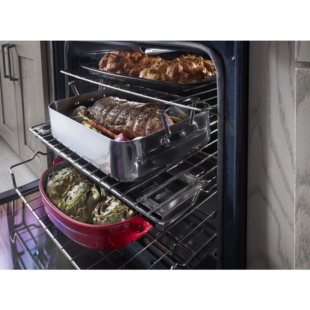30" 5-Burner Gas Slide-In Convection Range