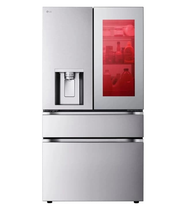 LG 29 cu. ft. Standard-Depth MAX™ 4-Door French Door Refrigerator with Mirror InstaView® MyColor™ and Mini Craft Ice™