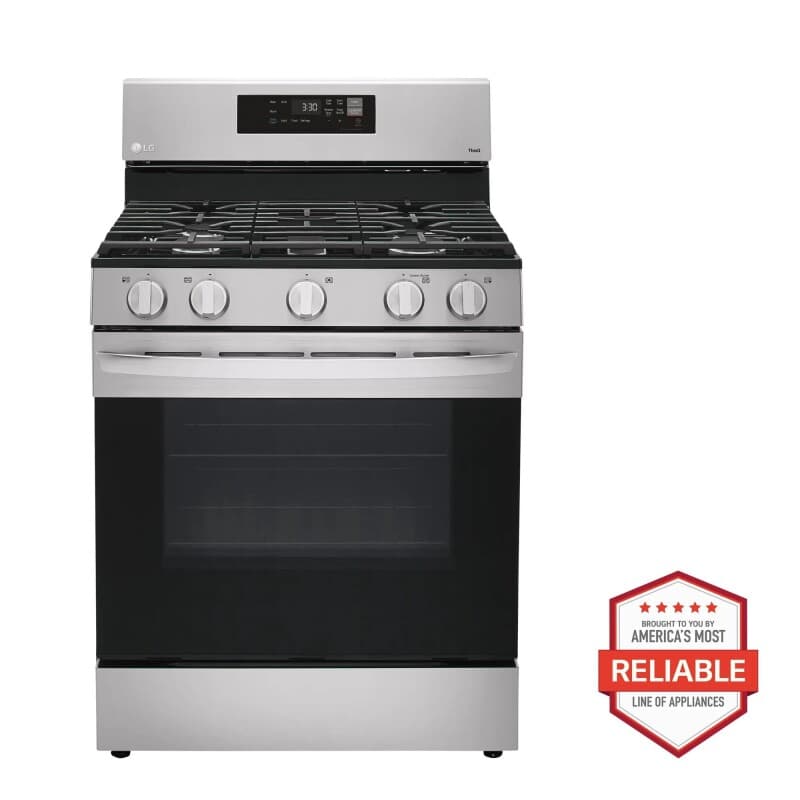 5.8 cu ft. Smart Wi-Fi Enabled Gas Range with EasyClean®