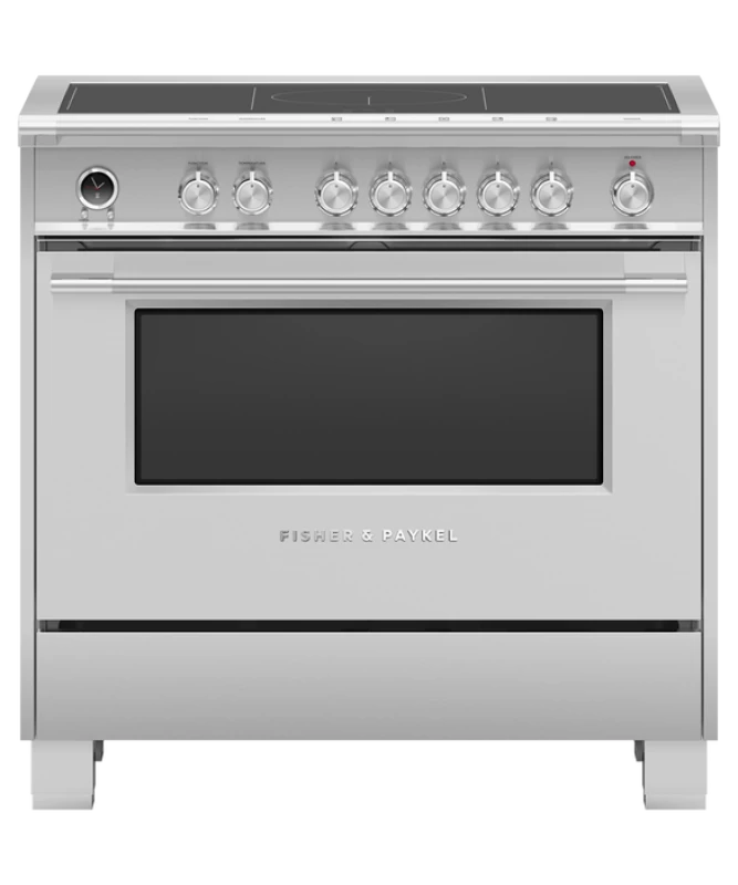 Induction Range, 36", 5 Zones with SmartZone, Self-cleaning