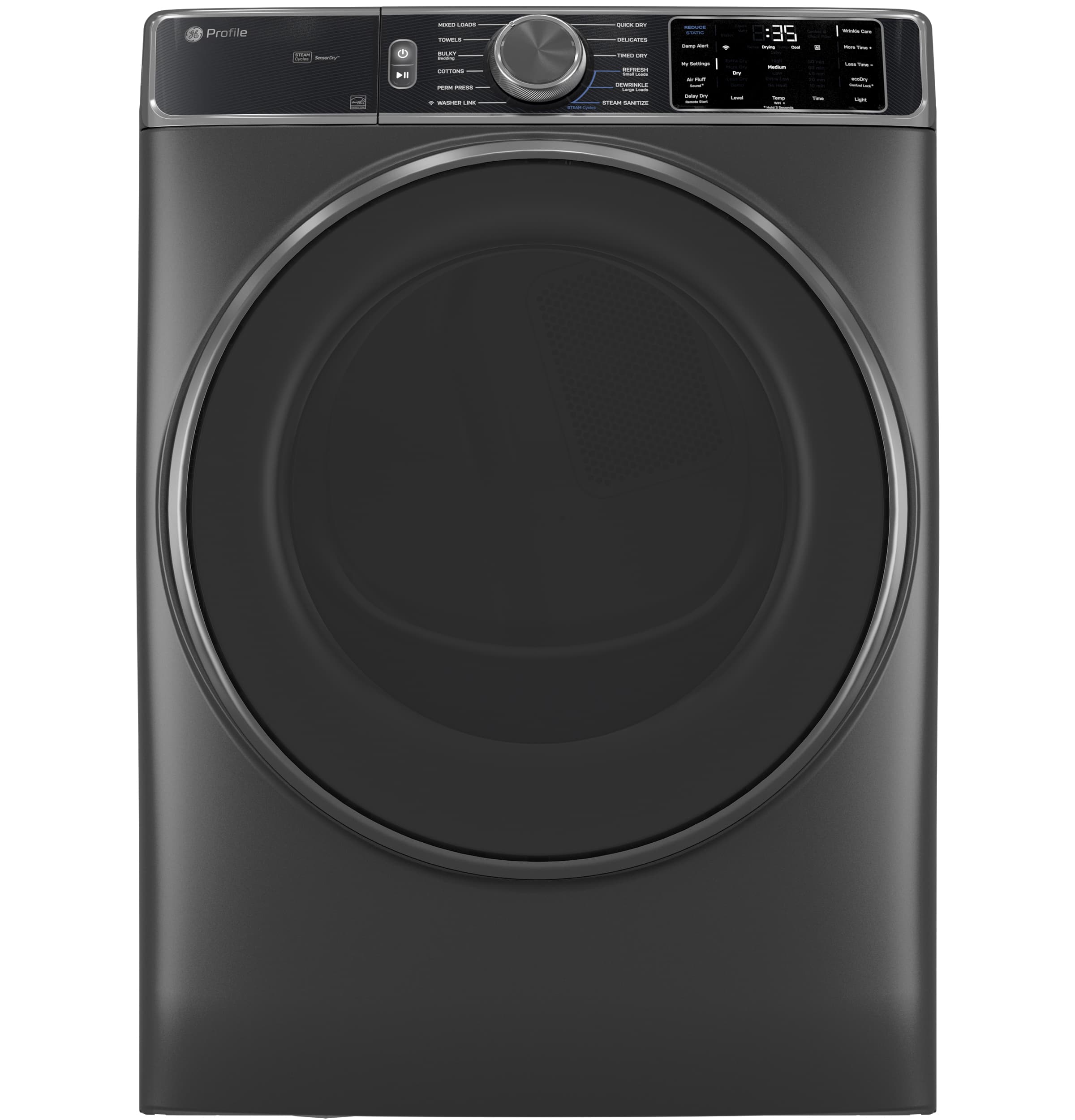 7.8 cu. ft. Capacity Smart Front Load Electric Dryer with Steam and Sanitize Cycle