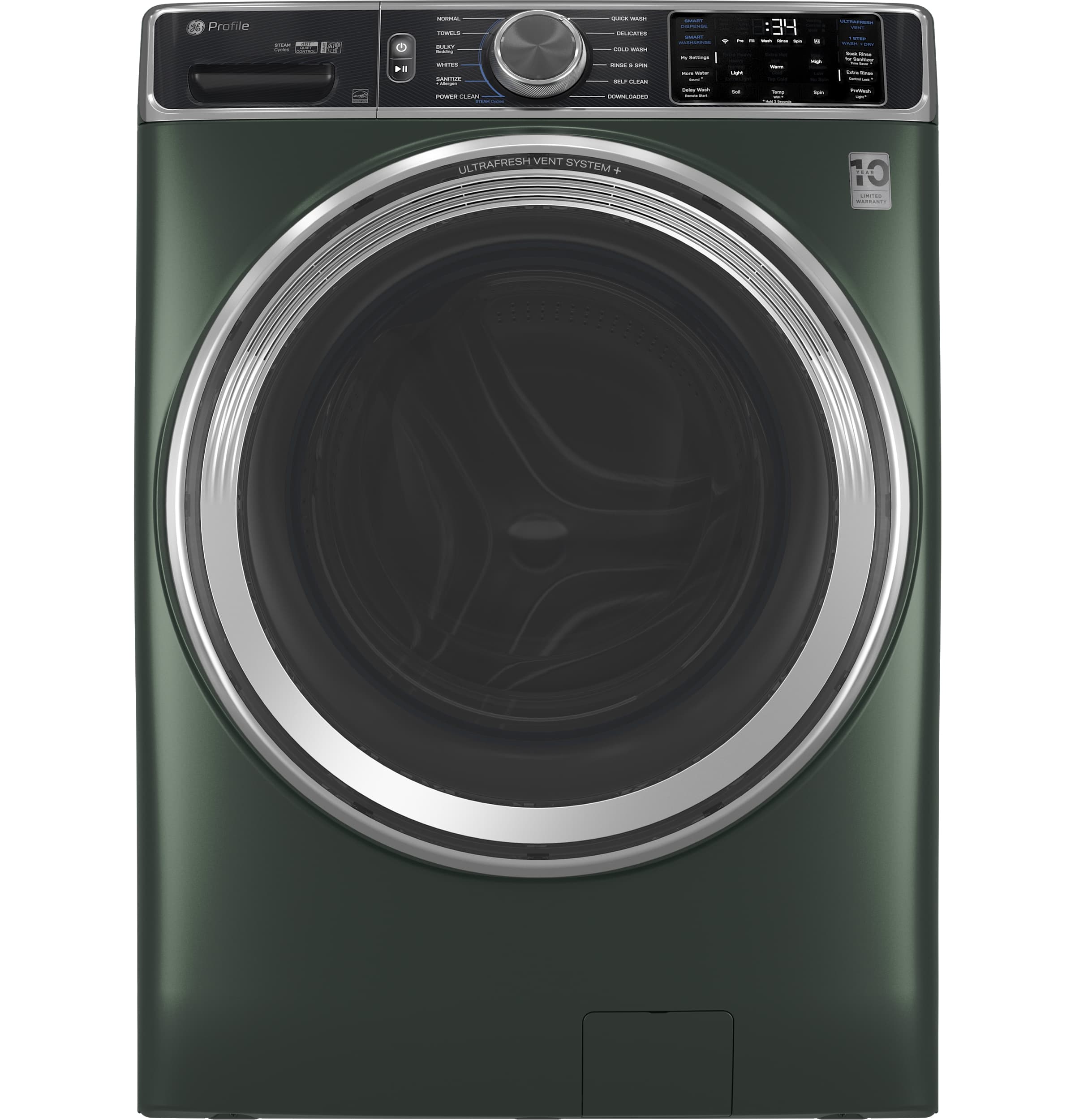 5.5 cu. ft. Capacity Smart Front Load Steam Washer with UltraFresh Vent System+ and Smart Wash & Smart Rinse