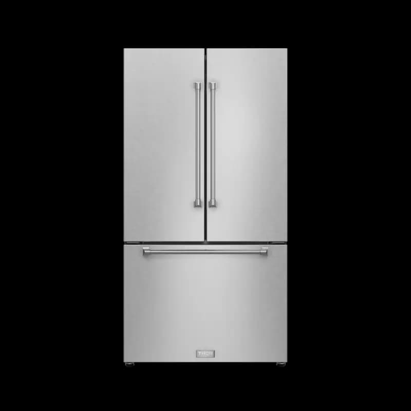 36 Inch 20.3 Cu Ft French Door Counter Depth Refrigerator With Ice Maker In Stainless Steel Gordon Ramsay Series